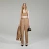 Self-portrait NEW ARRIVALS Gold Tinsel Boucle Trousers