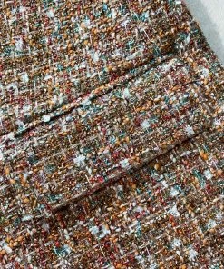 Self-portrait Gold Tinsel Boucle Blazer