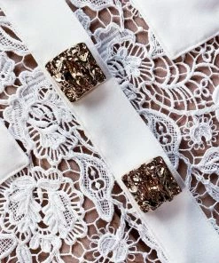 Self-portrait NEW ARRIVALS White Magnolia Lace Mini Dress