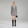 Self-portrait Houndstooth Mini Dress