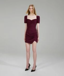Self-portrait Iris Stretch Crepe Mini Dress NEW ARRIVALS
