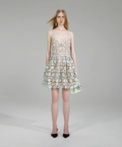 Self-portrait NEW ARRIVALS Mint Mini Azaelea Dress