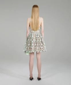 Self-portrait NEW ARRIVALS Mint Mini Azaelea Dress