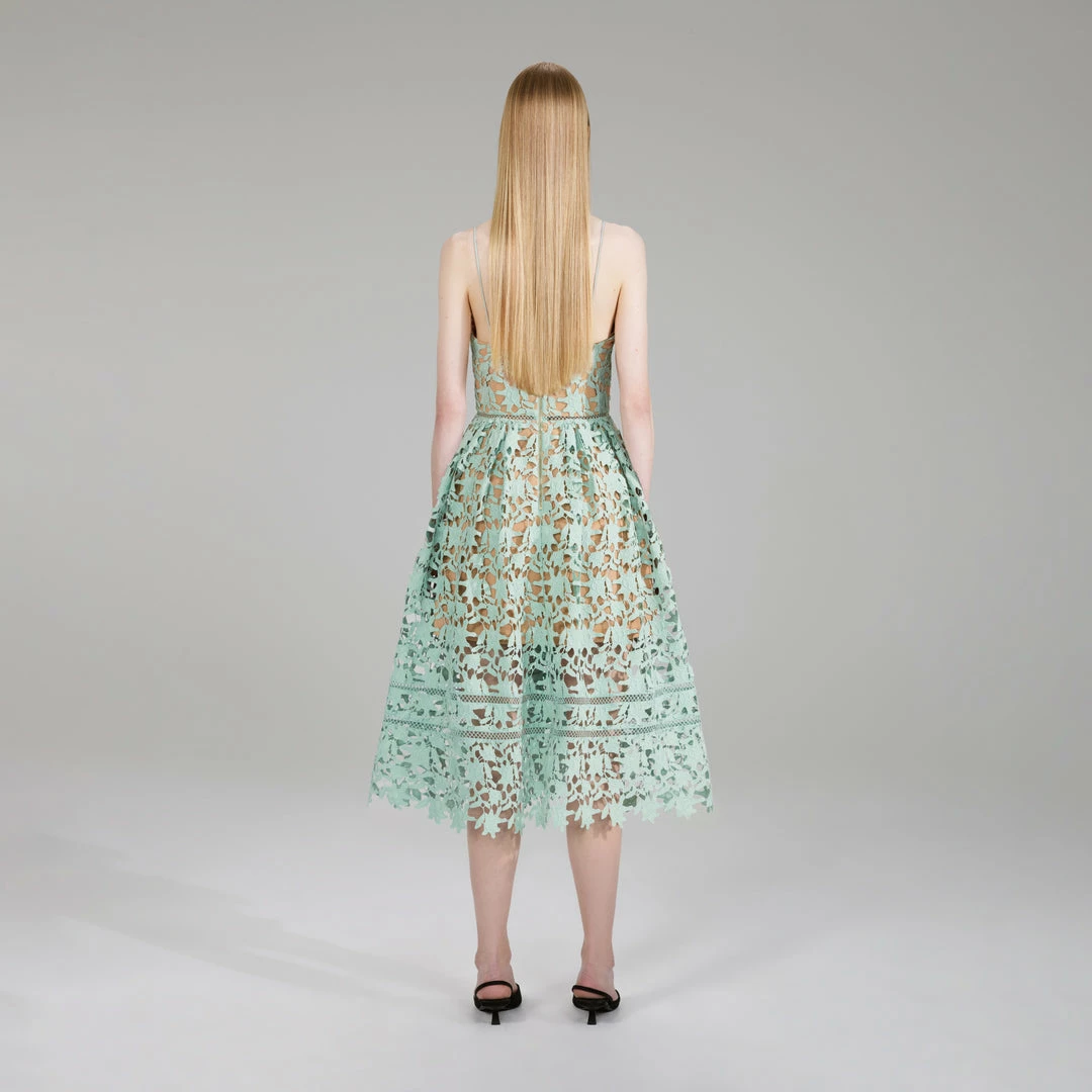 Self-portrait Mint Midi Azaelea Dress NEW ARRIVALS