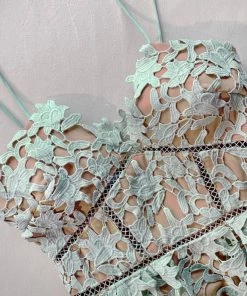 Self-portrait Mint Midi Azaelea Dress NEW ARRIVALS