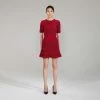 Self-portrait Red Melange Knit Dress