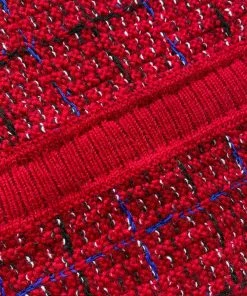 Self-portrait Red Melange Knit Dress