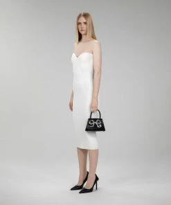 Self-portrait The Bow Mini In Black With Diamanté NEW ARRIVALS