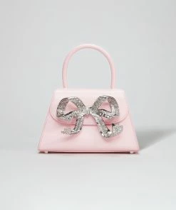 Self-portrait NEW ARRIVALS The Bow Mini In Pink With Diamanté