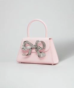 Self-portrait NEW ARRIVALS The Bow Mini In Pink With Diamanté