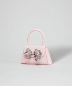 Self-portrait The Bow Micro In Pink With Diamanté NEW ARRIVALS
