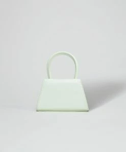 Self-portrait The Bow Micro In Pistachio With Diamanté NEW ARRIVALS