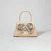 Self-portrait The Bow Mini In Caramel With Diamanté NEW ARRIVALS