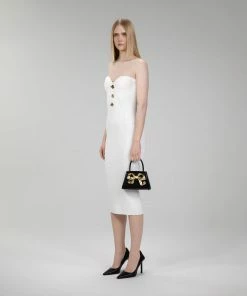 Self-portrait The Bow Mini In Black With Gold Hardware NEW ARRIVALS