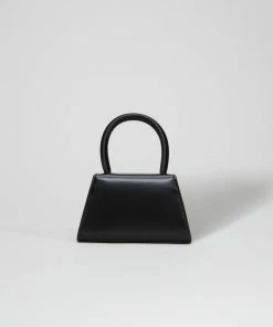 Self-portrait The Bow Micro In Black With Gold Hardware