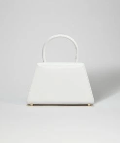 Self-portrait The Bow Mini In White With Gold Hardware