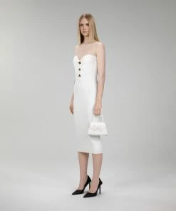 Self-portrait The Bow Mini In White With Enamel