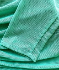 Self-portrait Green Powermesh Ruched Top