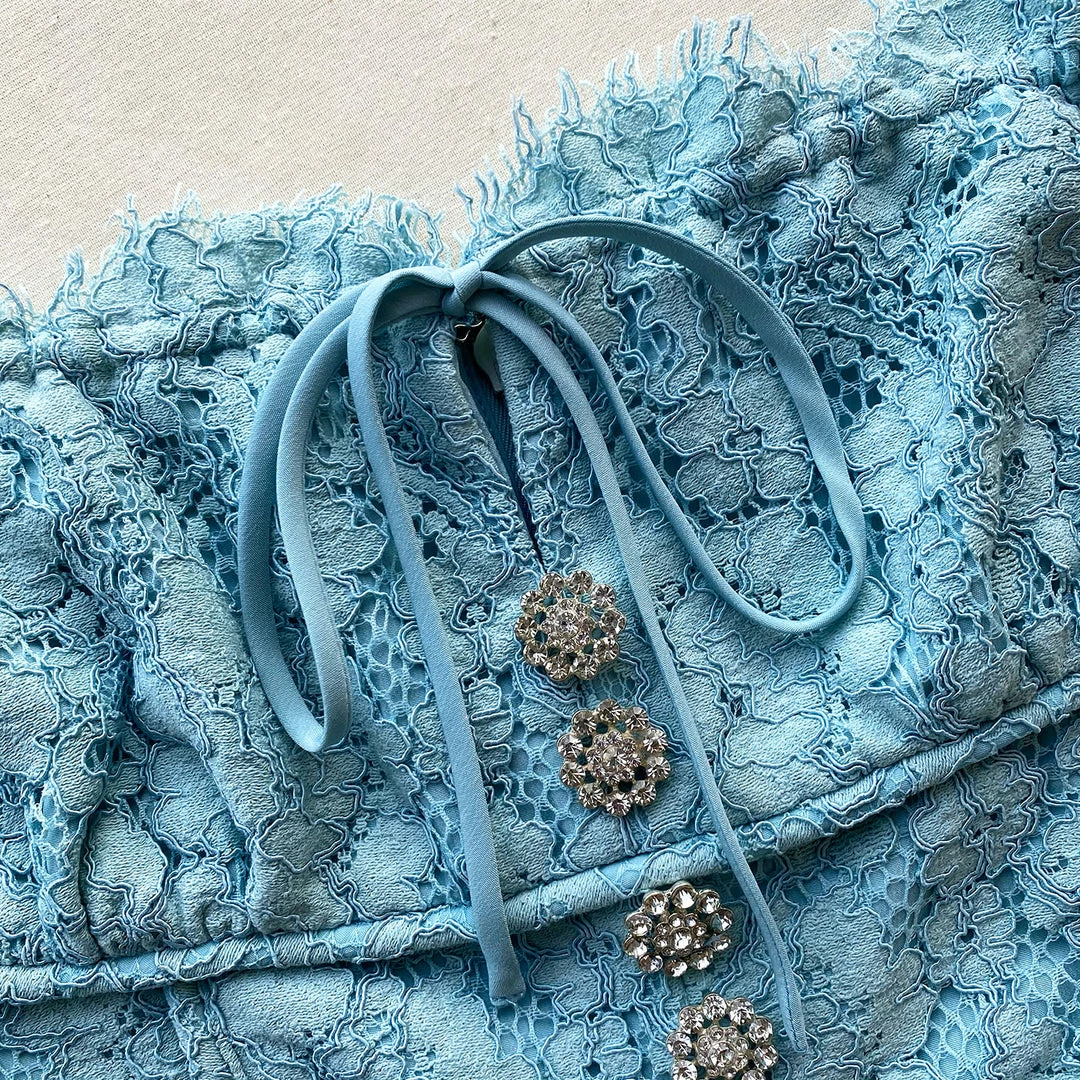 Self-portrait Cotton Lace Midi Dress