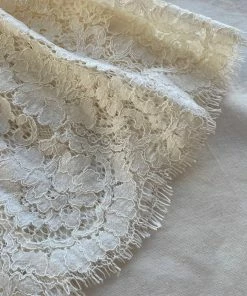 Self-portrait READY TO WEAR Ivory Cotton Lace Midi Dress