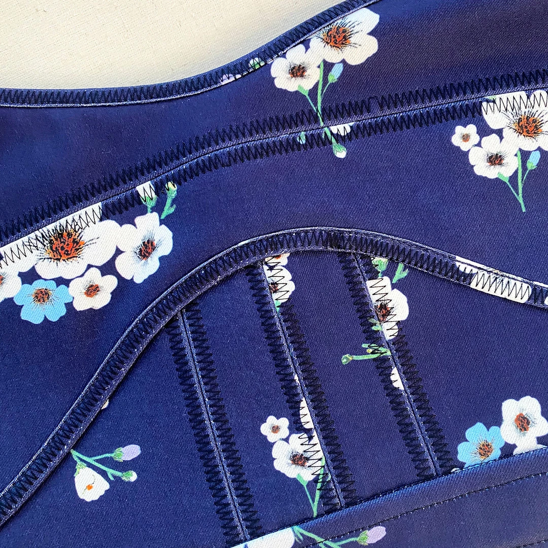 Self-portrait Pansy Print Crepe Crop Top NEW ARRIVALS