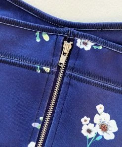 Self-portrait Pansy Print Crepe Crop Top NEW ARRIVALS