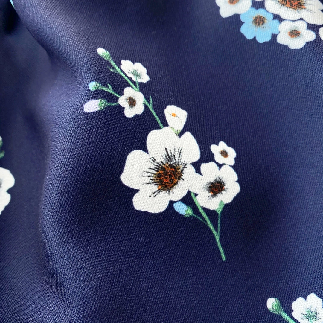 Self-portrait Pansy Print Crepe Midi Skirt NEW ARRIVALS