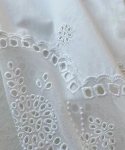 Self-portrait Daisy Cotton Broderie Anglaise Shirt
