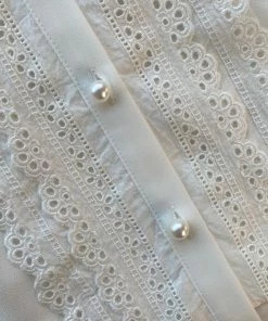 Self-portrait NEW ARRIVALS White Chiffon Scallop Collar Shirt