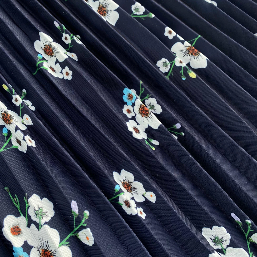 Self-portrait READY TO WEAR Pansy Print Chiffon Cut Out Midi Dress