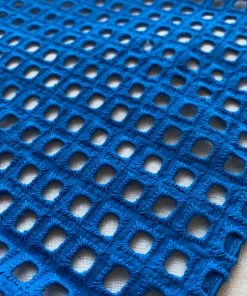 Self-portrait Bright Blue Cotton Broderie Anglaise Midi Dress NEW ARRIVALS