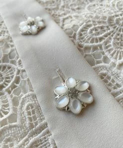 Self-portrait Ivory Floral Guipure Cropped Jacket READY TO WEAR