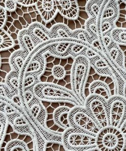 Self-portrait READY TO WEAR Ivory Floral Guipure Mini Skirt