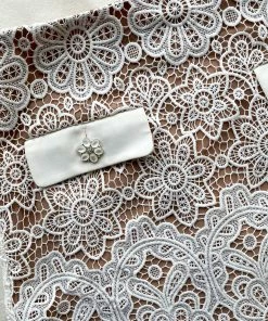 Self-portrait READY TO WEAR Ivory Floral Guipure Mini Skirt