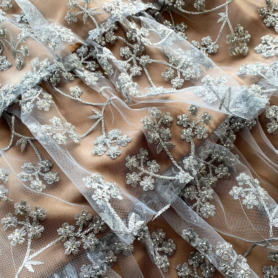 Self-portrait READY TO WEAR Embroidered Blossom Tiered Mini Dress