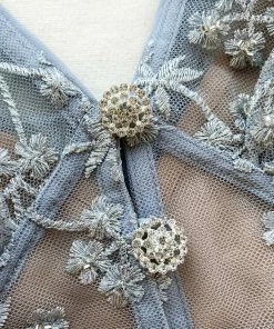 Self-portrait READY TO WEAR Embroidered Blossom Fitted Midi Dress