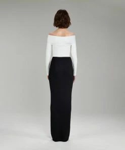 Self-portrait Ribbed Knit Crossover Top NEW ARRIVALS