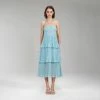 Self-portrait Pleated Chiffon Cut Out Midi Dress READY TO WEAR
