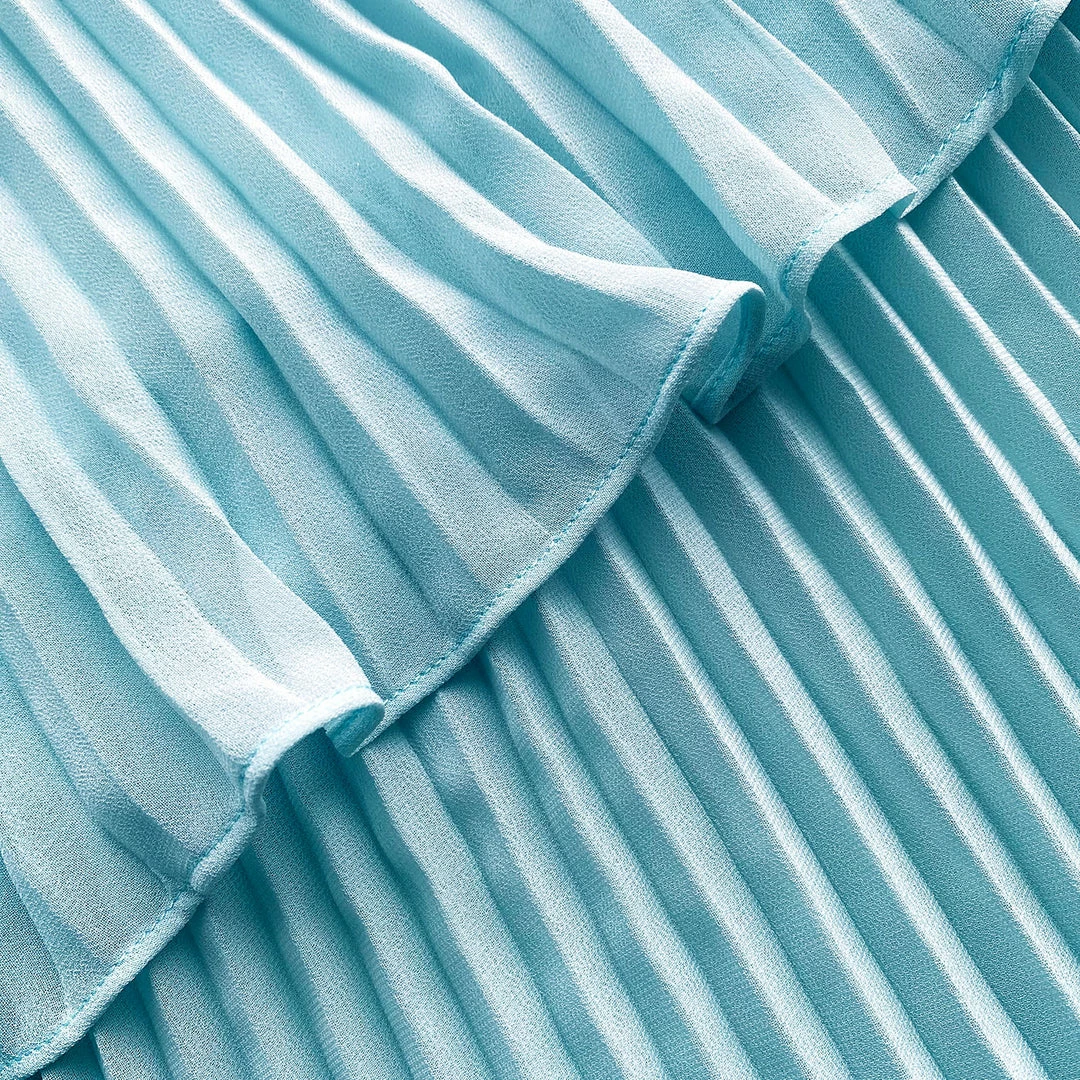 Self-portrait Pleated Chiffon Cut Out Midi Dress READY TO WEAR