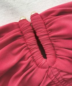 Self-portrait READY TO WEAR Pink Jersey Strapless Ruched Mini Dress