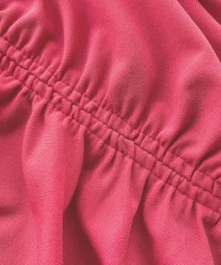 Self-portrait READY TO WEAR Pink Jersey Strapless Ruched Mini Dress