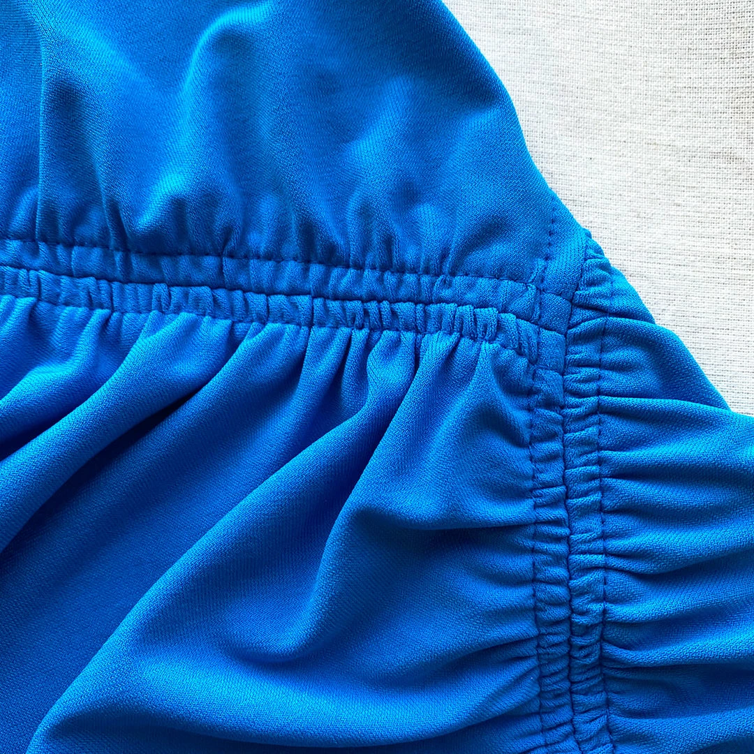 Self-portrait Bright Blue One Shoulder Ruched Mini Dress NEW ARRIVALS