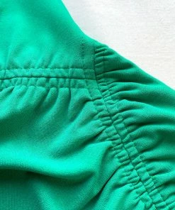 Self-portrait NEW ARRIVALS Bright Green One Shoulder Ruched Mini Dress