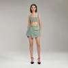 Self-portrait NEW ARRIVALS Green Boucle Skort