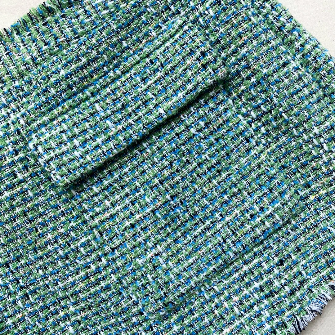Self-portrait NEW ARRIVALS Green Boucle Skort