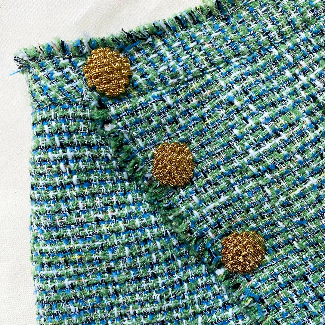 Self-portrait NEW ARRIVALS Green Boucle Skort