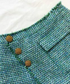 Self-portrait NEW ARRIVALS Green Boucle Skort