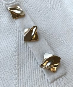 Self-portrait White Strapless Ribbed Knit Midi Dress NEW ARRIVALS