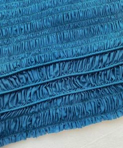 Self-portrait NEW ARRIVALS Green Shirred Powermesh Top