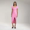 Self-portrait Pink Iris Midi Dress